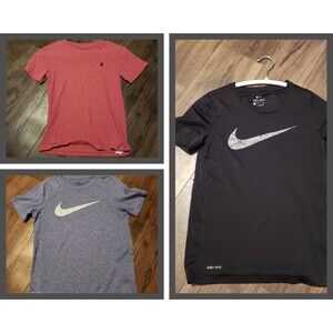 Nike Ralph Polo Lot Of 3 Boys Kids Unisex Pullover T-shirts Sz S